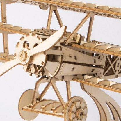 Rolife Woodcraft 3D Holz Puzzle Airplane DIY Kit für