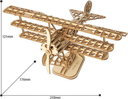 3D Holz Puzzle Flugzeug Baukasten DIY Kit Geschenk Kinder Jugendliche
