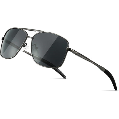 Polarisierte Herren Sonnenbrille Metallrahmen 100% UV-Schutz