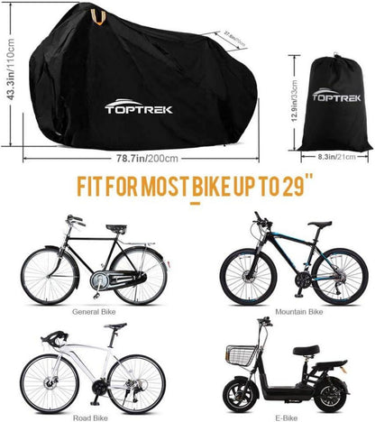 Fahrradabdeckung Wasserdicht 210T Oxford-Gewebe Hochwertige