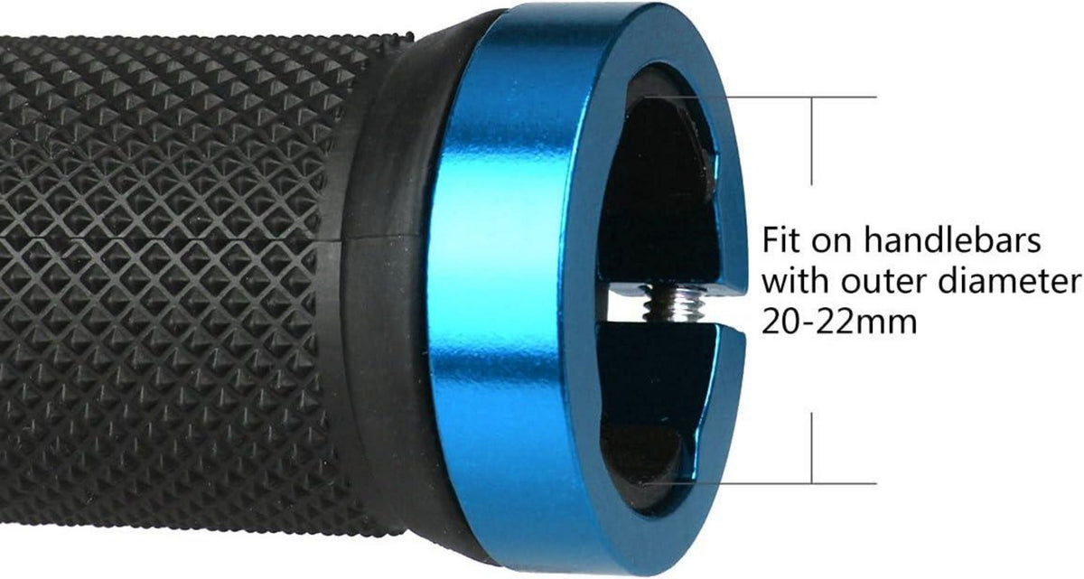 LYCAON Bike Lenker Griffe rutschfeste Gummi Fahrrad Handgriff Blau