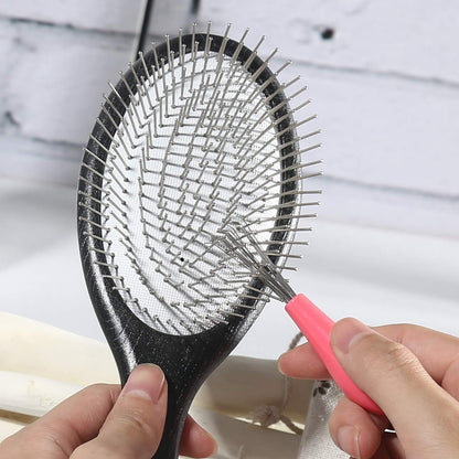 Antistatische Paddle Detangler Haarbürste mit Metallborsten
