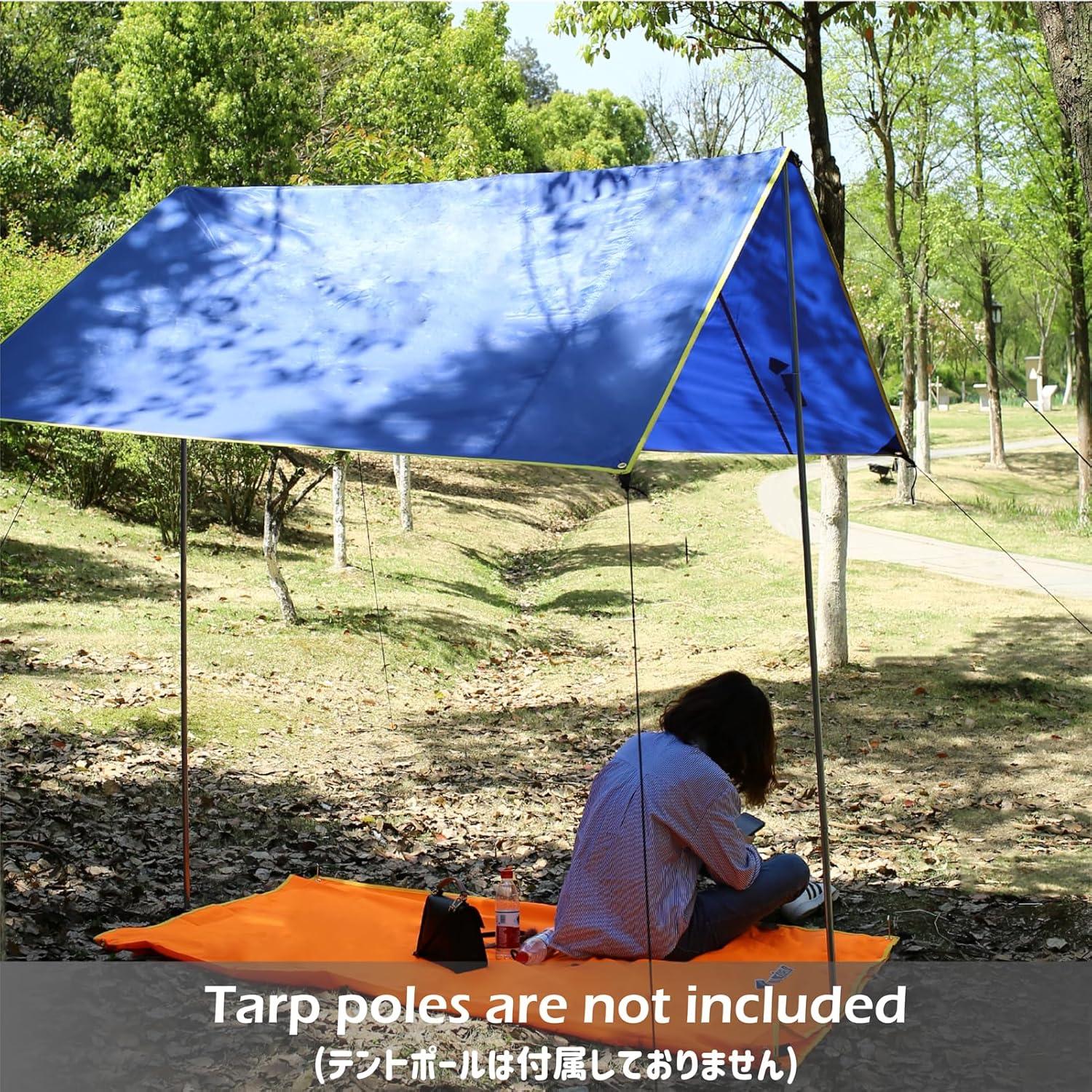 Wasserdichtes Zeltplane Tarp für Camping Hängematte Picknick Strand