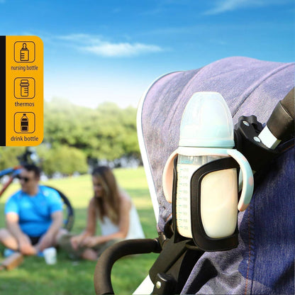 Getränkehalter für Kinderwagen und Fahrrad, 2 Stücke, 360
