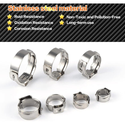 85-teiliges Edelstahl-Schlauchschellen-Set