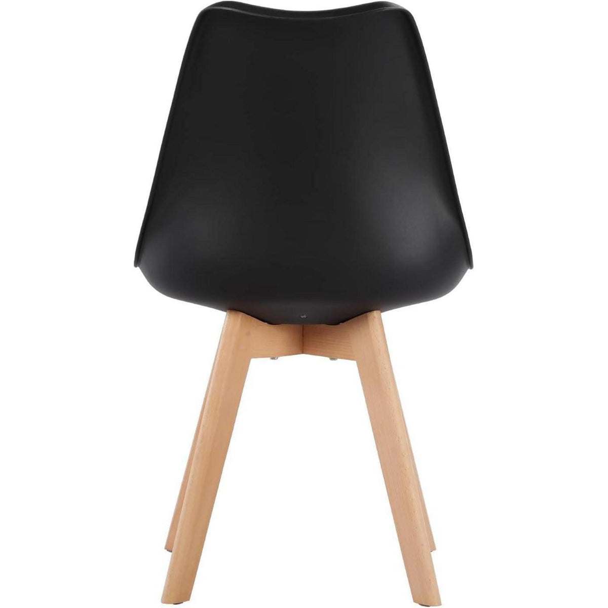 6x Esszimmerstuhl Retro Design, Buche Bein & PU-Leder