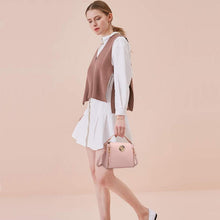 Miss Lulu Damen Handtasche Schultertasche Henkeltasche