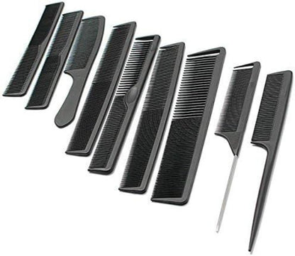 Carbon Fiber Hairdressing Anti-Static Heat Resistant Hair Comb Set