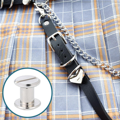 Leder Bindung Schrauben Set 100 Stück 5 Größen Belt Tack