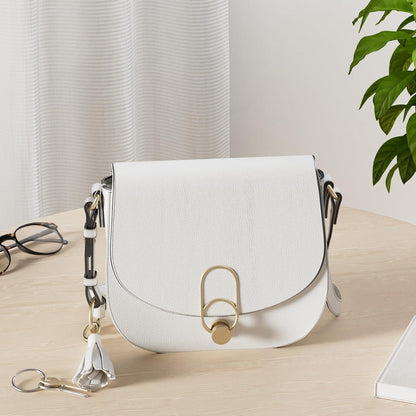 Miss Lulu Damen Schultertasche Umhängetasche mit Quaste und