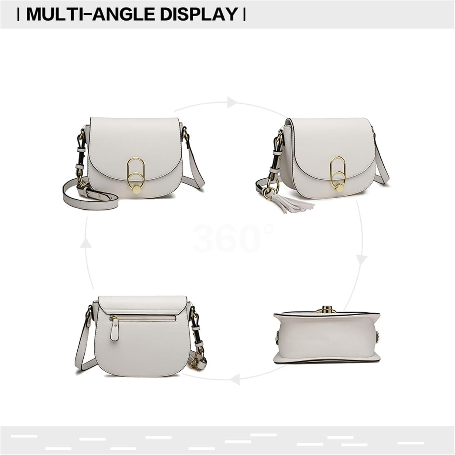 Schultertasche Damen Umhängetasche Cross Body Bag Modern mit