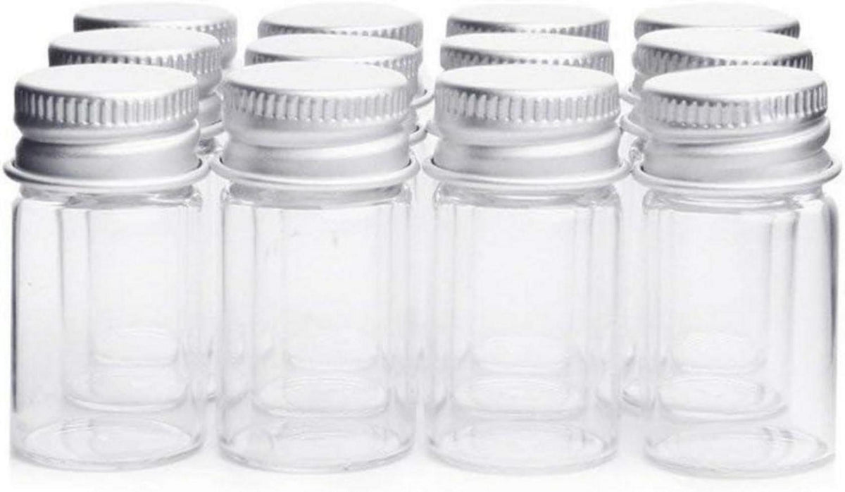24er Set Danmu Art klare Glasampullen 7ml Candy Container