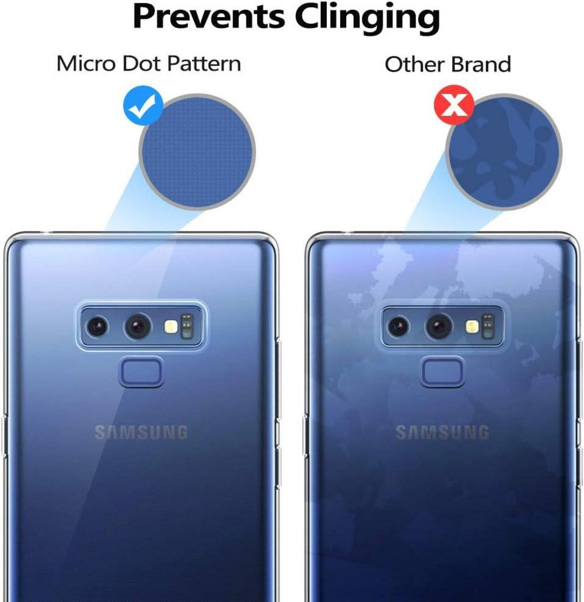 TPU Hülle für Samsung Galaxy Note 9 - Dünn Transparent Anti Slip