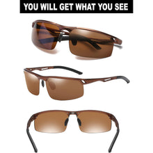 DUCO Polarisierte Retro-Sonnenbrille Herren Ultraleicht 8550
