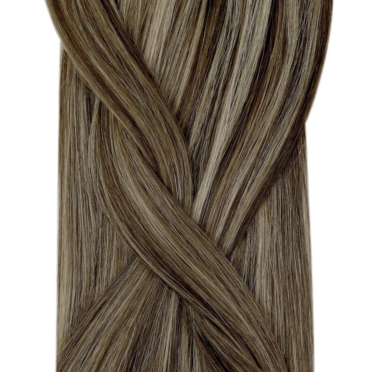 Dunkelbraune Micro Ring Haarverlängerung – Echthaar 55cm