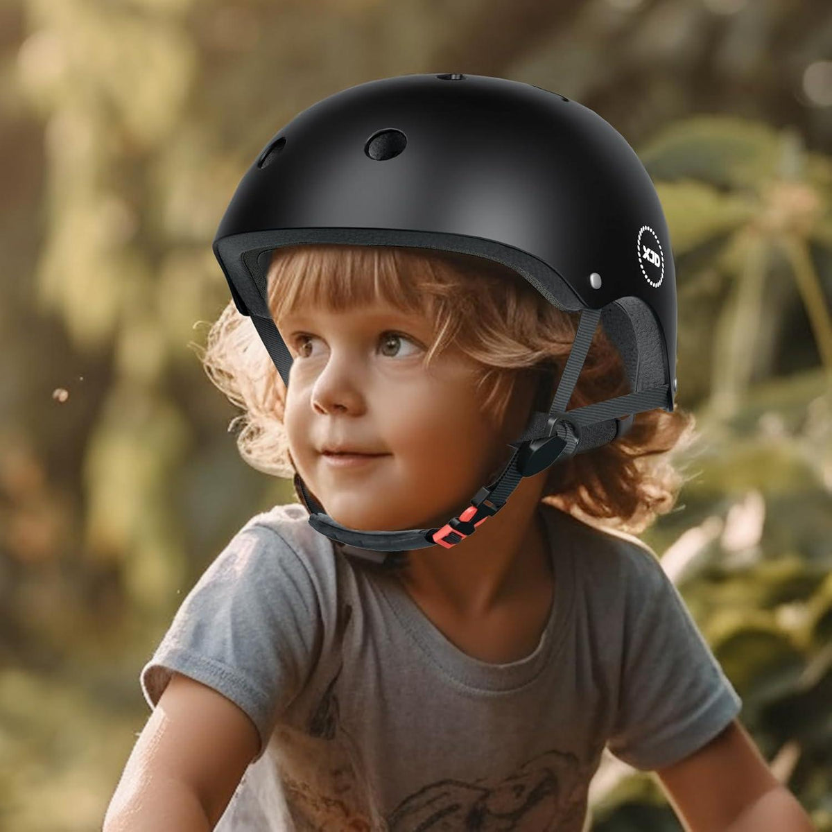 Fahrradhelm Kinder Jugend Multisport CE-Zertifiziert 3-13 J. Schwarz