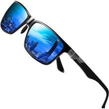 Polarisierte Herren Sonnenbrille Rechteckig Metallrahmen