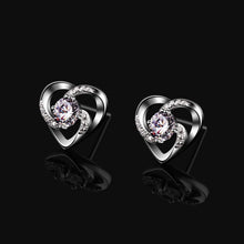 B.Catcher Herz Ohrringe 925 Sterling Silber Zirkonia