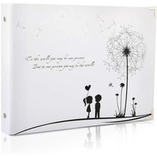 Scrapbook Vintage Fotoalbum Hochzeit Gästebuch 50 Schwarze