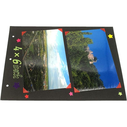 Nachfüllseiten für Fotoalbum Schwarze Seiten 20 Blatt + Fotoecken
