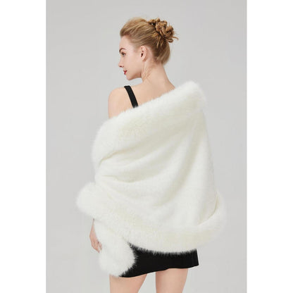 Kunstpelz Stola Bolero für Braut & Abendkleid