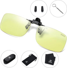 Clip Computer Brille Bernstein Gläser 55mm für