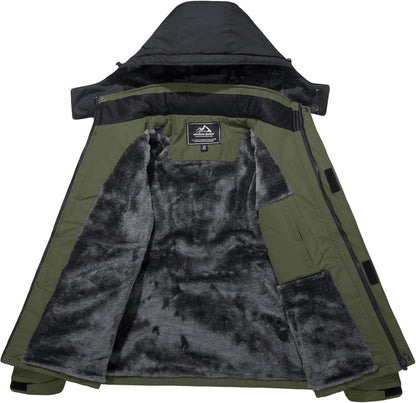 Herren Winter Skijacke Fleece Gefüttert Softshelljacke