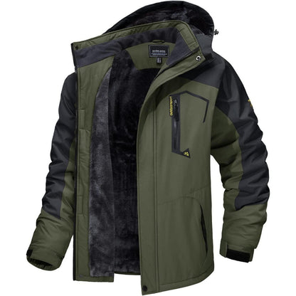 Herren Winter Skijacke Fleece Softshelljacke Wasserdicht