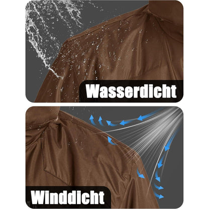Herren Winter Skijacke Fleece Gefüttert Jacke Wasserdicht