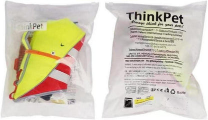 ThinkPet Hund Schwimmweste Rettungsweste Reflektierend Auftrieb Orange