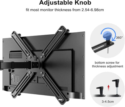 Monitorarm Halterungsset für 13-32 Zoll Bildschirme - VESA Adapter