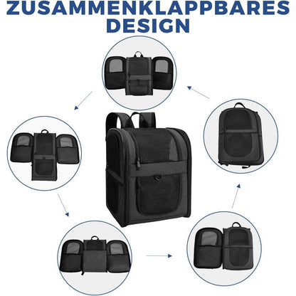 Hunderucksack & Katzenrucksack für kleine Haustiere bis 15kg