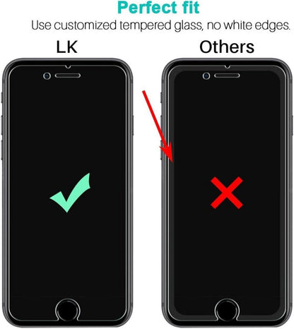 3er Pack Displayschutzfolie aus Hartglas für iPhone SE