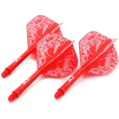 Personalisierte Dart Schäfte & Flights Set – Rote Schönheit