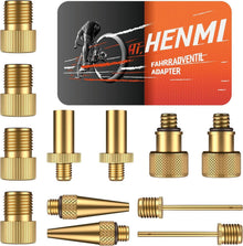 Fahrradventil Adapter Set 12-teilig SV DV AV Kugelpumpe