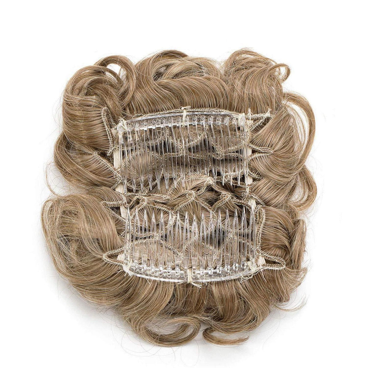 Haarteil Dutt mit Kamm – Sandbraun & Blond