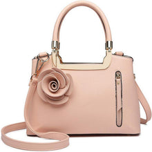 Handtasche Damen Umhängetasche Elegant Kunstleder Retro Blumen