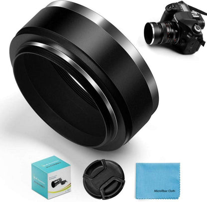 55mm Metall Standard Gegenlichtblende mit Objektivdeckel