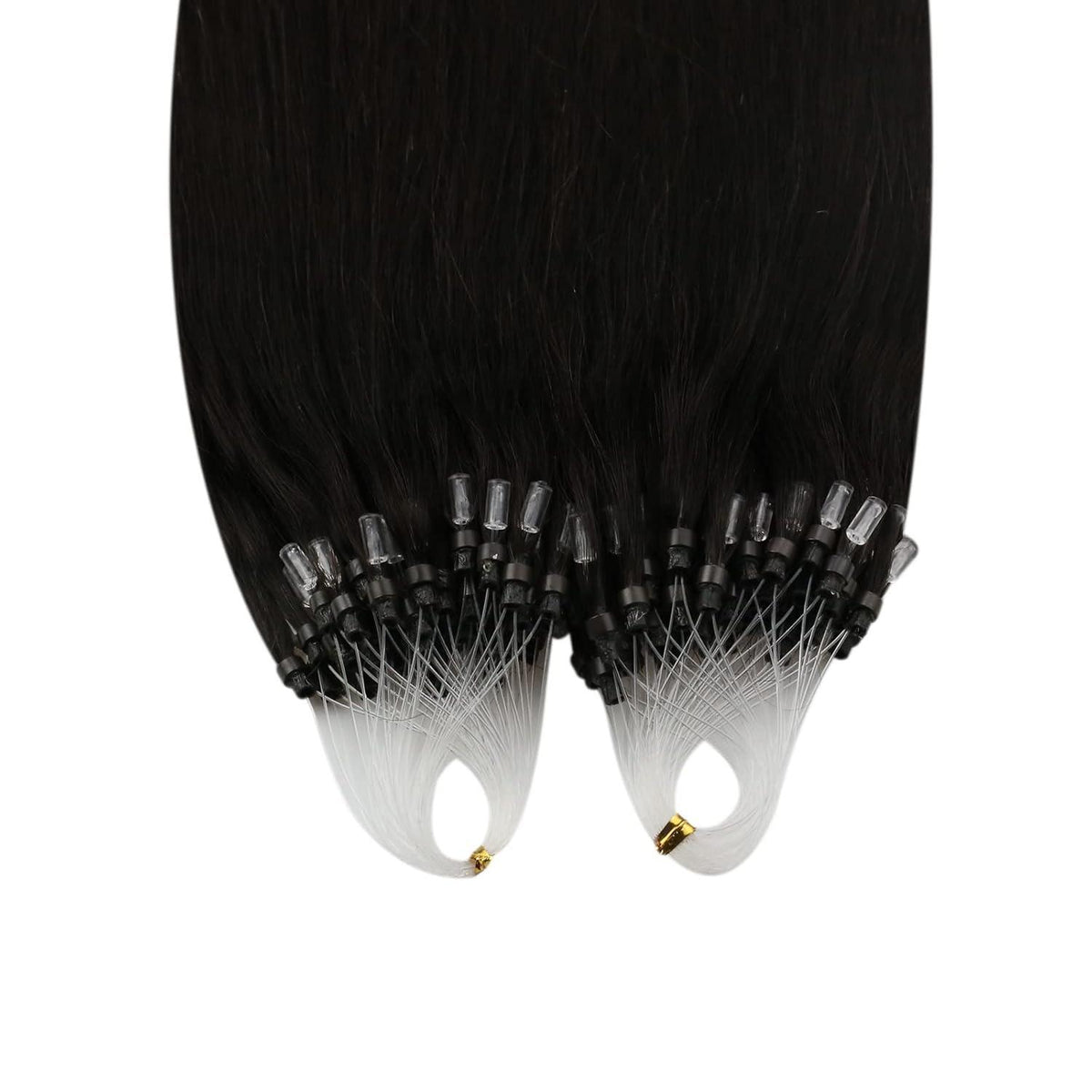 Echthaar Micro Ring Extensions Braun 60 cm