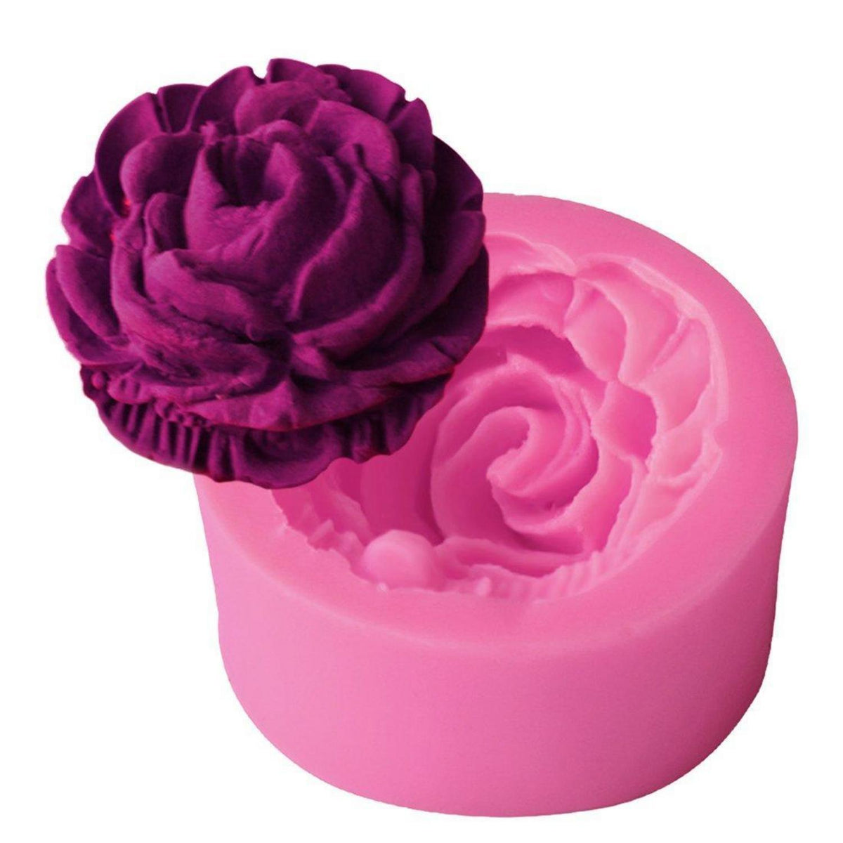 3D Rose Silikon Backform für Kuchen, Kekse & mehr