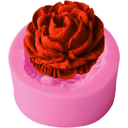 3D Rose Silikon Backform für Kuchen, Kekse & mehr