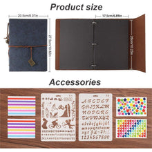 Scrapbook Fotoalbum Blau Leder Selbstgestalten 60 Schwarze