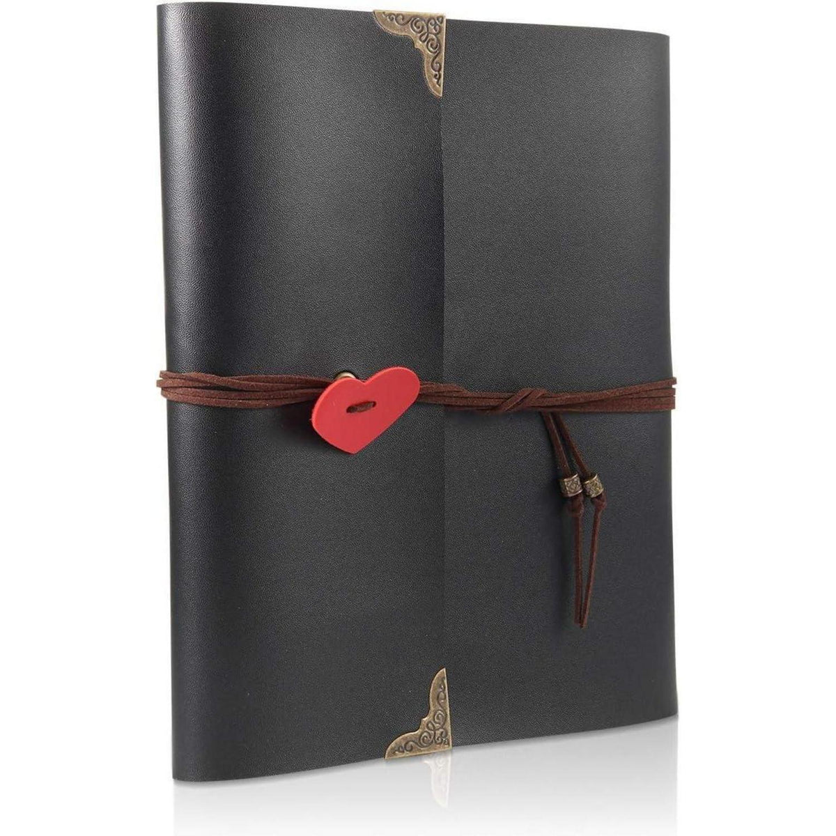 DIY Scrapbook Fotoalbum mit Zubehör, Groß in Lederoptik