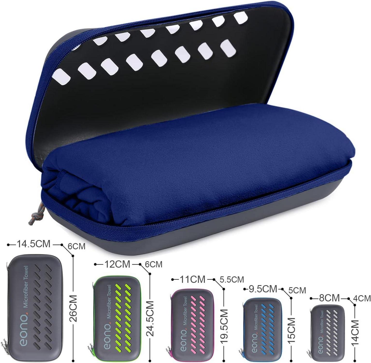 Mikrofaser Handtuch Ultra Leicht Schnelltrocknend Royalblau L 140cm x 70cm