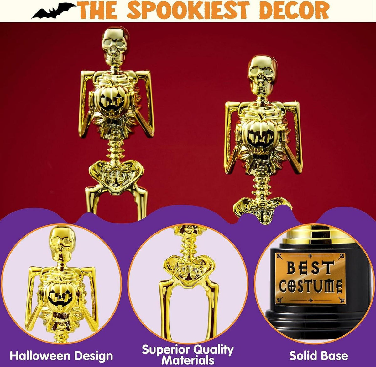 Halloween Beste Kostüm Skelett Trophäe 2er Set Joyin 2021