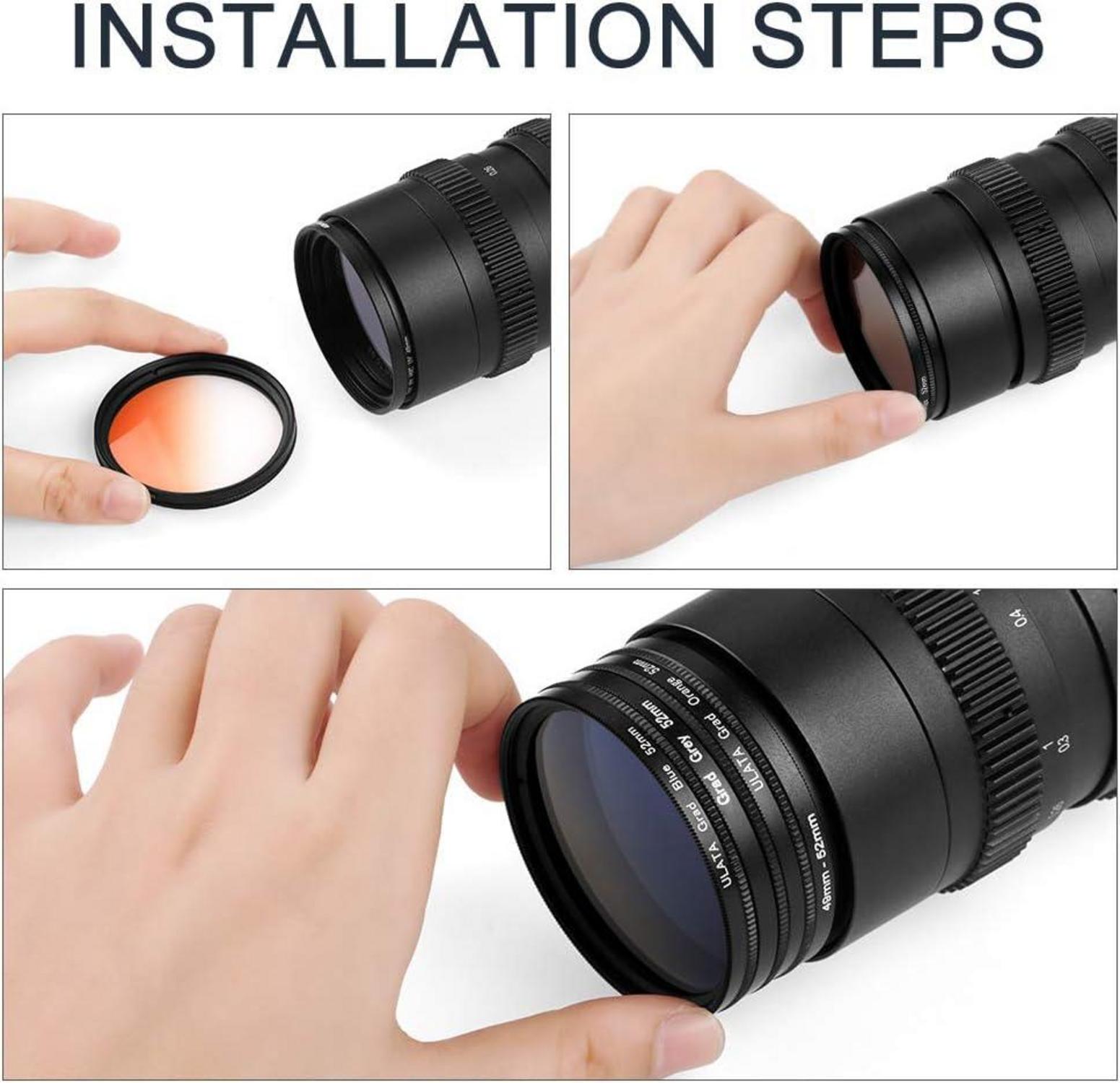 9-teiliges Farbfilter-Set mit Graduierung, 67 mm für DSLR Kameras + Tasche