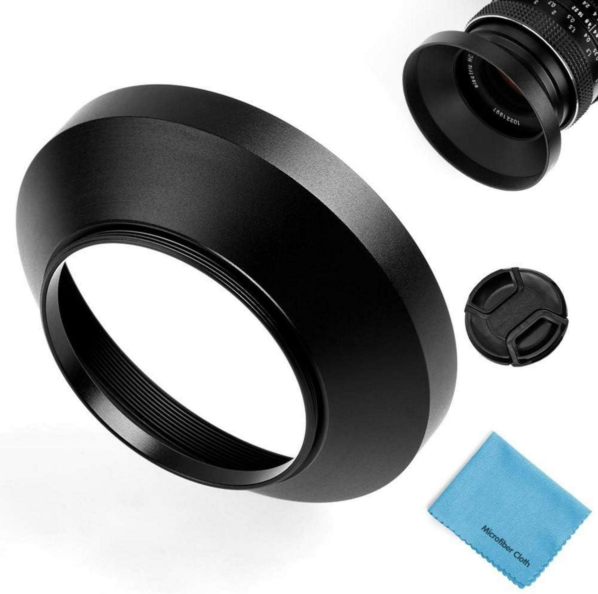 55mm Weitwinkel Gegenlichtblende Metall Sonnenblende Universal Kit