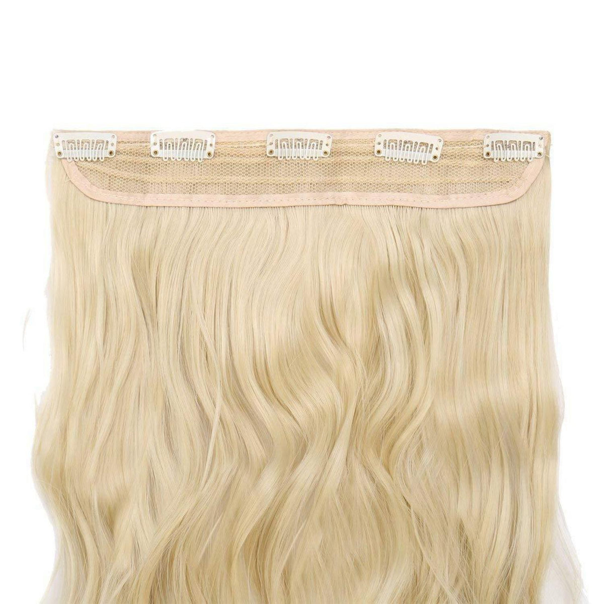 Gewellte Haarverlängerung Blond 73 cm – Clip-in Haarteil