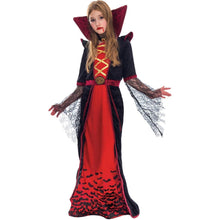 Kinder Vampir Königin Halloween Kostüm Deluxe Set XL/ L/ M