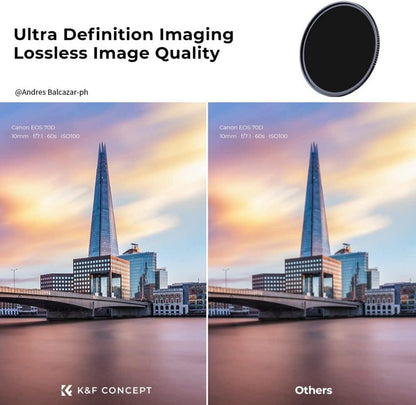 82mm ND1000 Slim Neutral Graufilter 10 Stop Nano-X